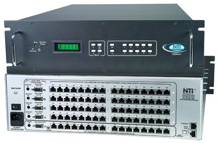 SM-16X64-C5AV-1000 Audio/Video Matrix Switch via CAT5 to 1,000 Feet: 16x16 to 32x64